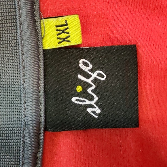 Sligo Men's 1/4 Zip Red/Gray Long Sleeve Size XXL - Picture 6 of 8